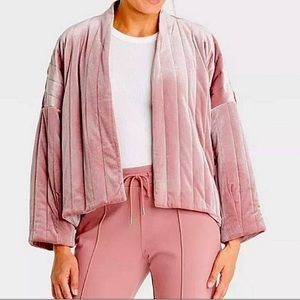 NWT A New Day Rose Velvet Jacket OSFM